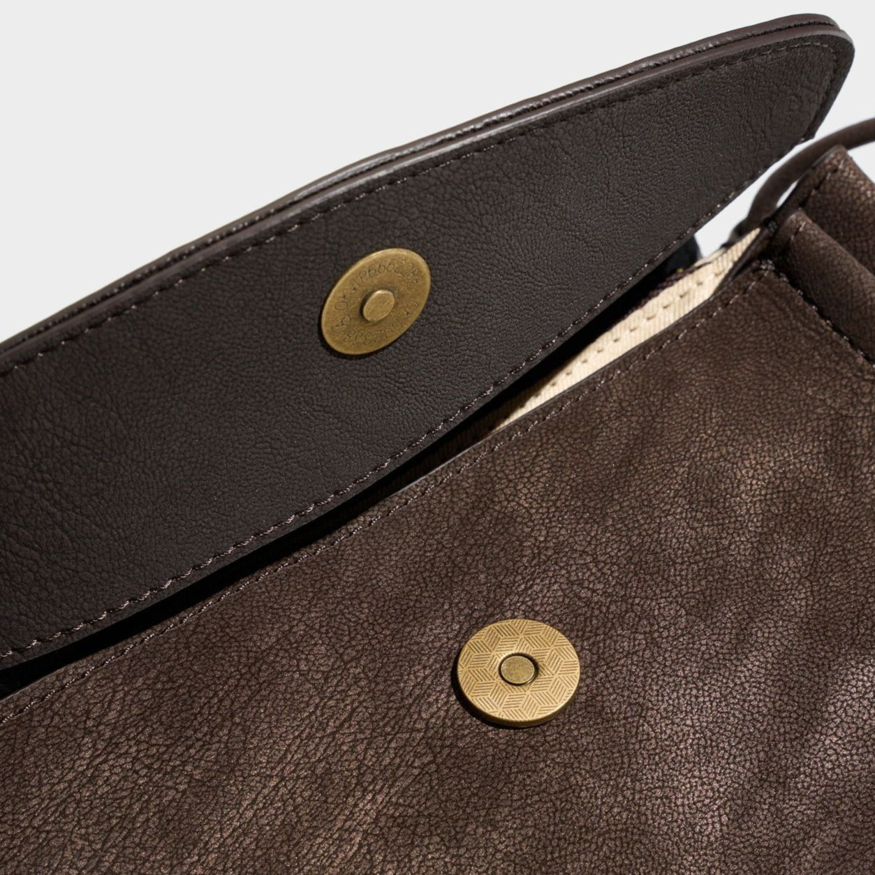 Women's Matte Cowhide Trapezoid Bag with Sculpted Handle