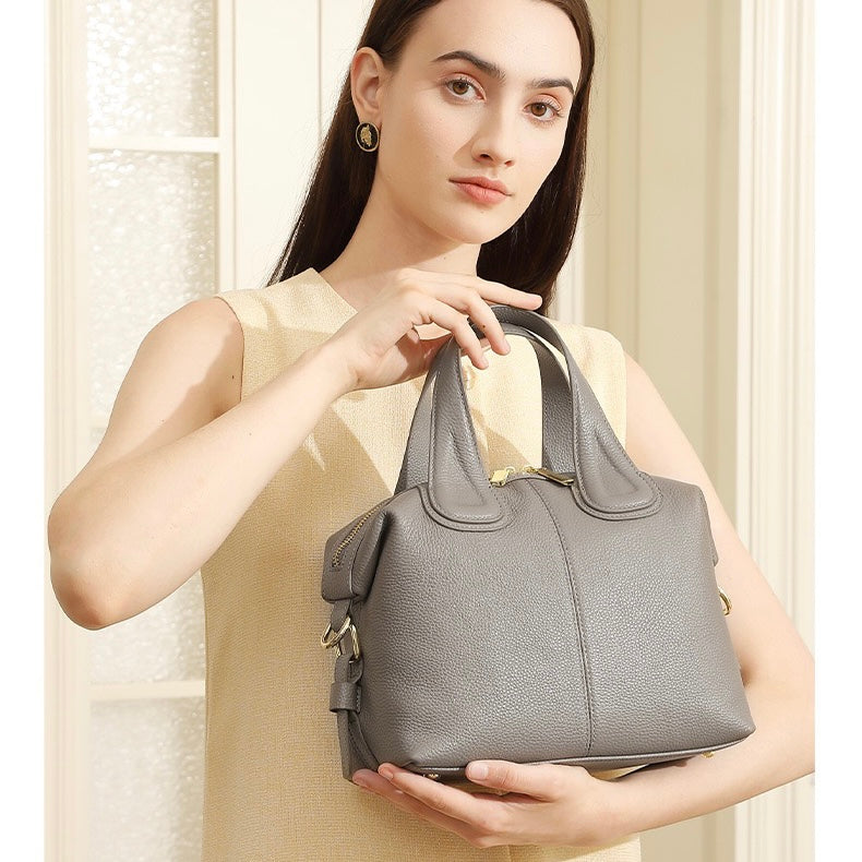 Women's Genuine Leather Soft Boston Shoulder Crossbody Bag