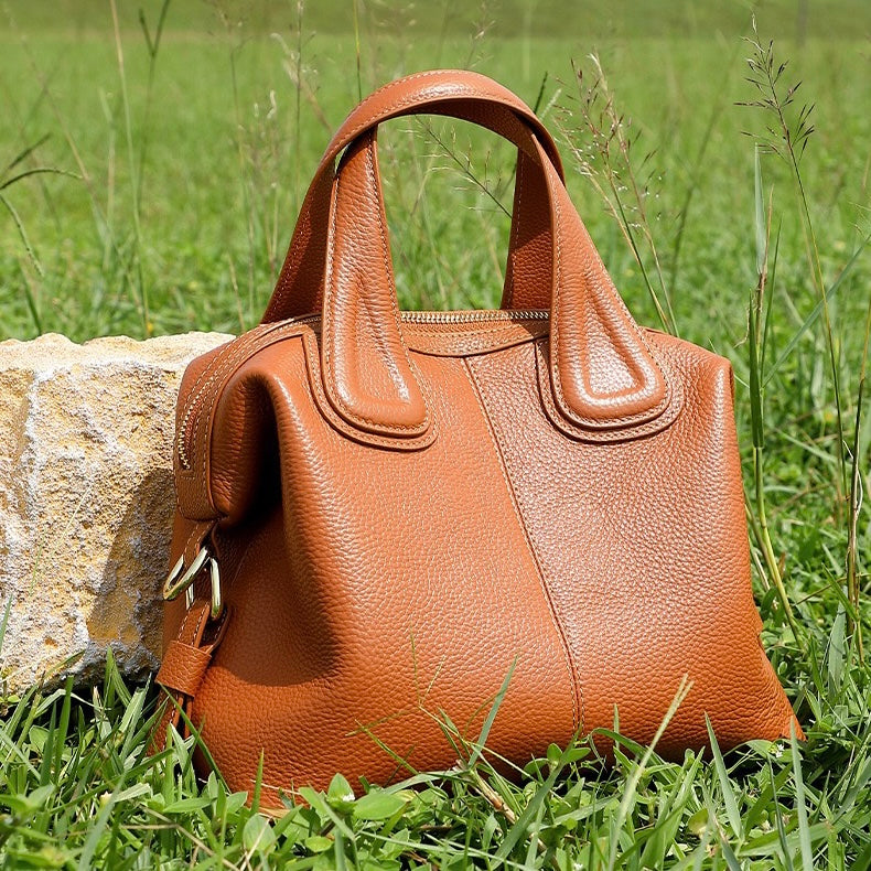 Women's Genuine Leather Soft Boston Shoulder Crossbody Bag