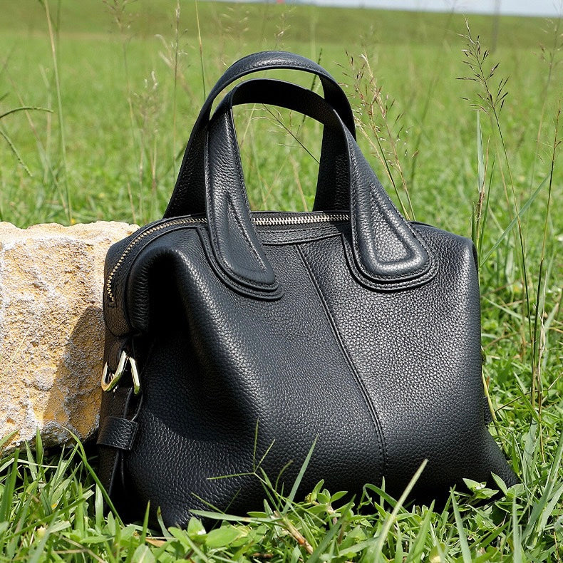 Women's Genuine Leather Soft Boston Shoulder Crossbody Bag