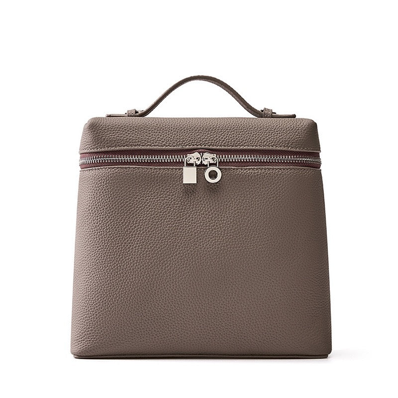 Women's Genuine Leather Minimalist Small Backpack