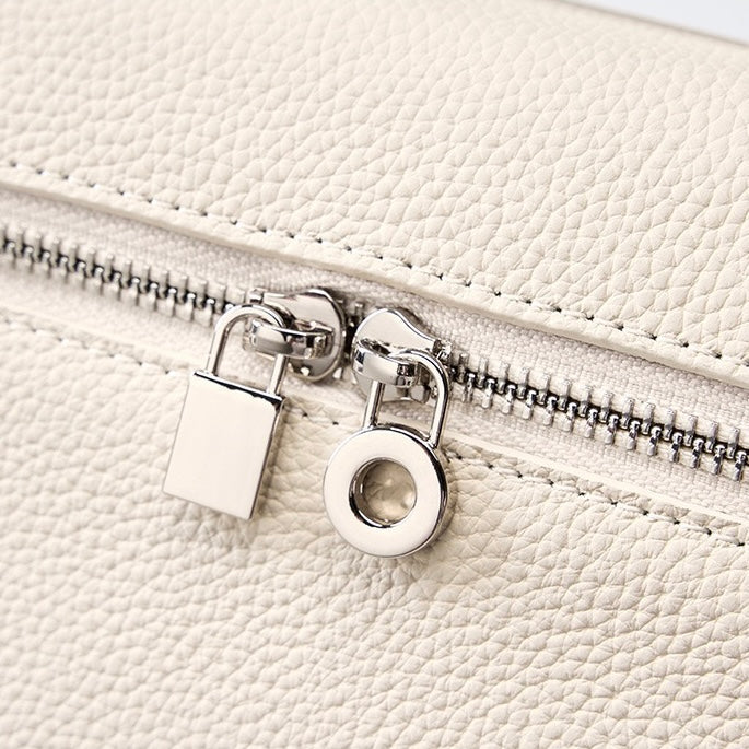 Women's Genuine Leather Minimalist Small Backpack