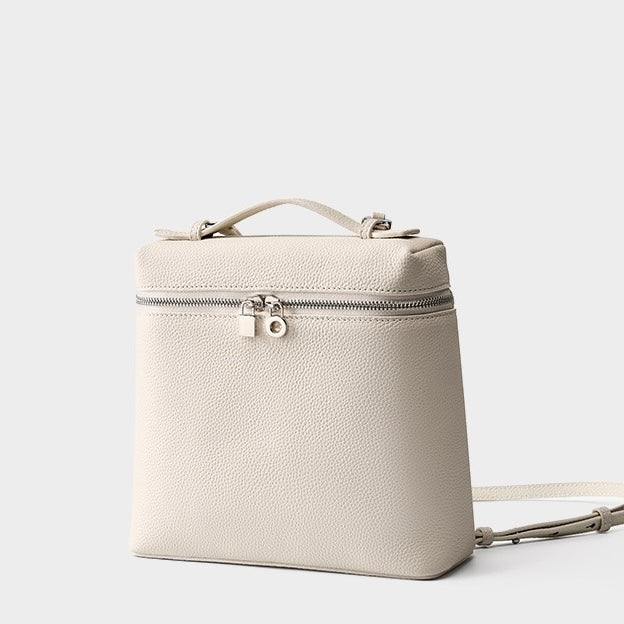 Women's Genuine Leather Minimalist Small Backpack