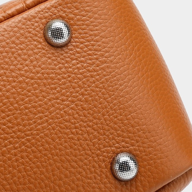 Women's Genuine Leather Croc Embossed Mini Crossbody Bag