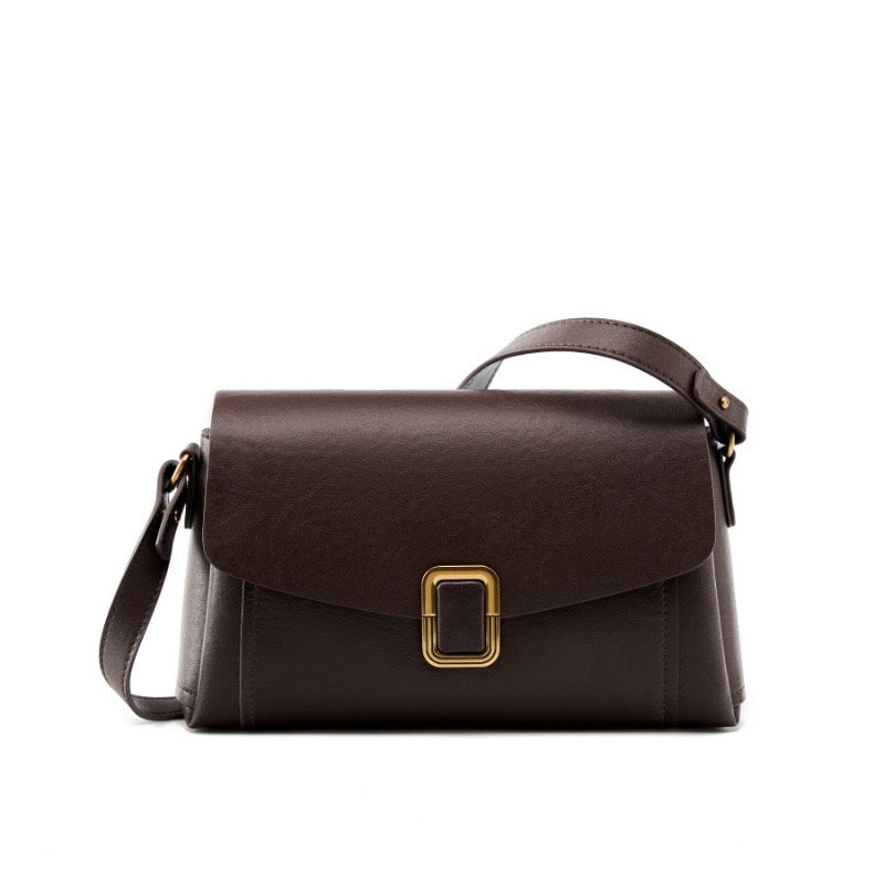 Women's Genuine Leather Commuter Tote Bag with Zipper Divider