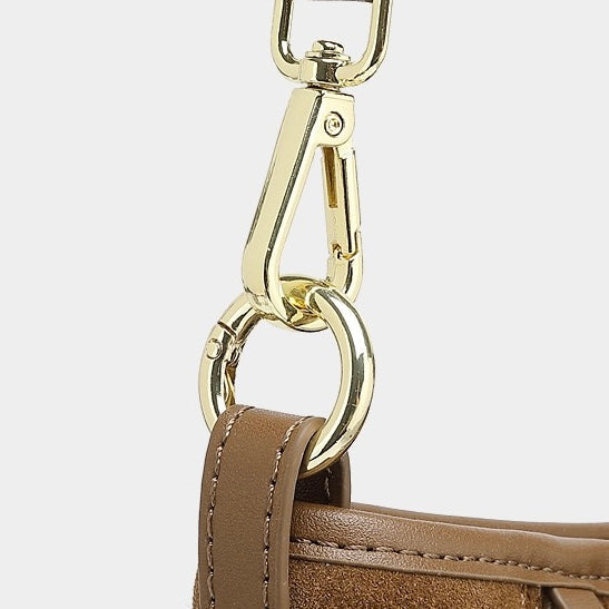 Women's Genuine Leather Matte Utility Shoulder Bag