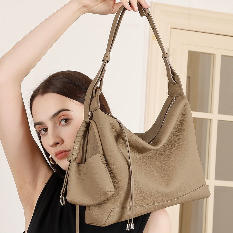 Women's Genuine Leather Large Capacity Commuter Tote Bag