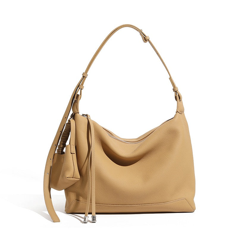 Women's Genuine Leather Large Capacity Commuter Tote Bag