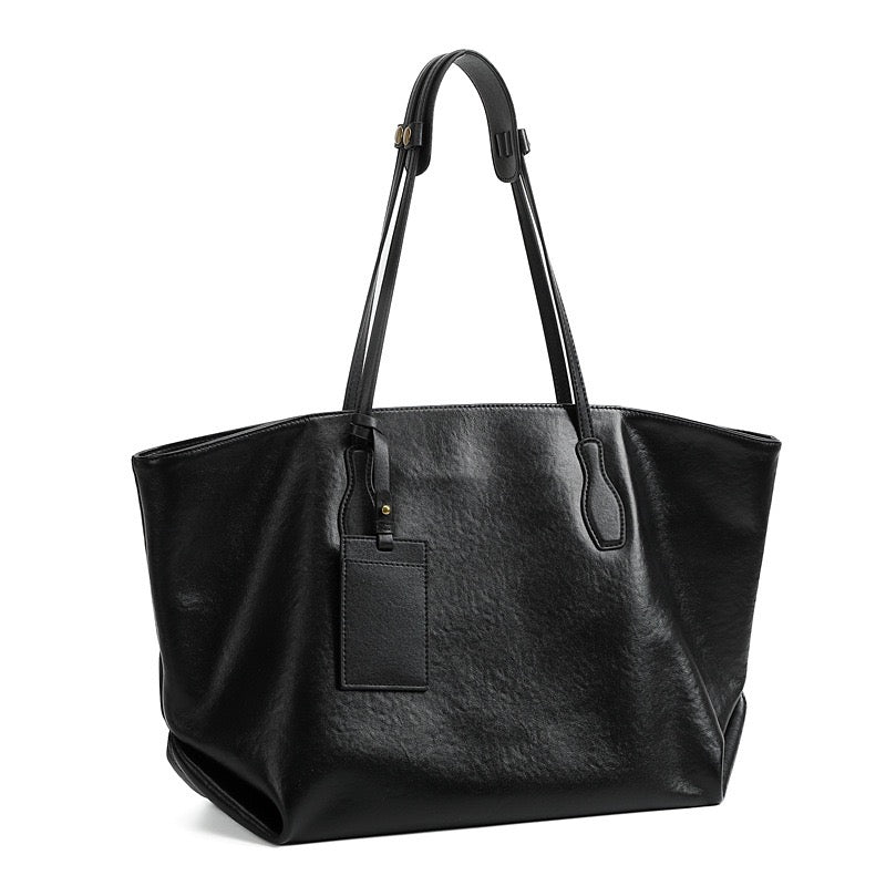 Women's Genuine Leather Extra Large Vintage Carryall Tote