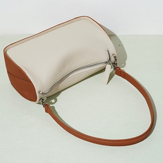 Women's Genuine Leather Minimalist Toast Crossbody Shoulder Bag