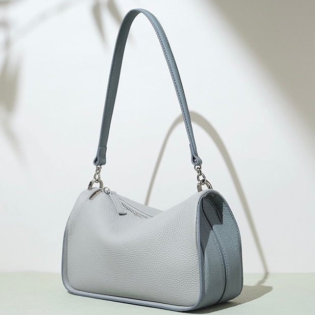 Women's Genuine Leather Minimalist Toast Crossbody Shoulder Bag