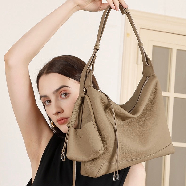 Women's Genuine Leather Large Capacity Commuter Tote Bag