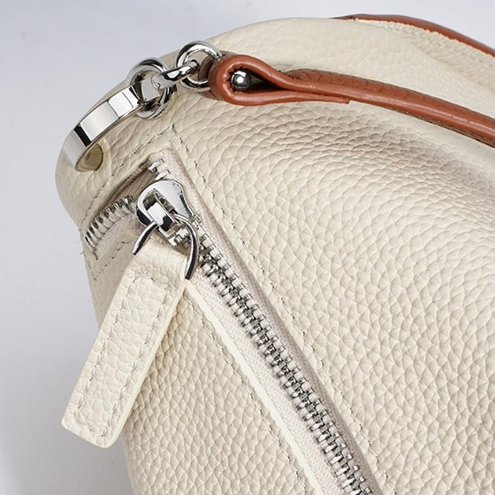 Women's Genuine Leather Minimalist Toast Crossbody Shoulder Bag