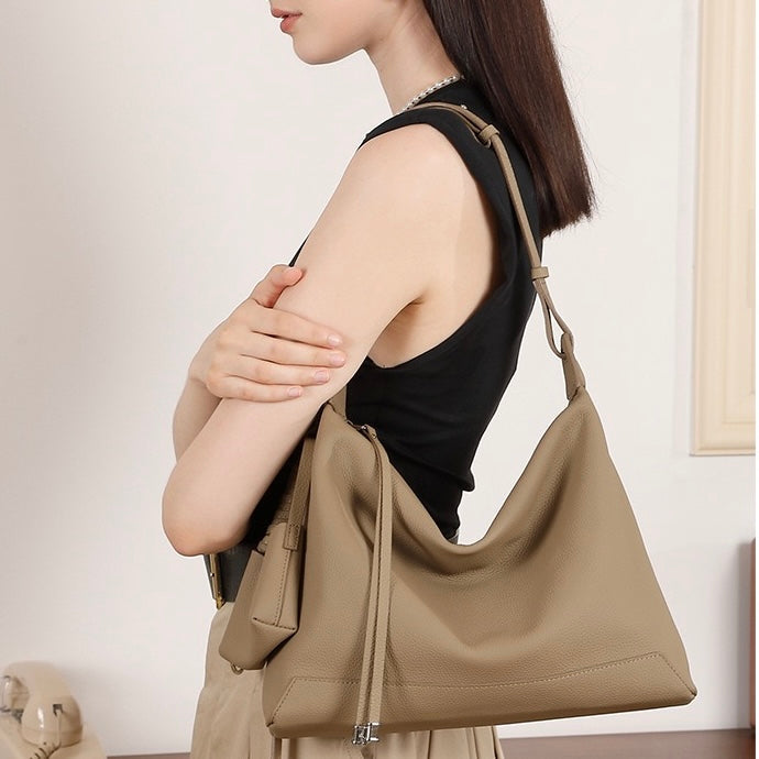 Women's Genuine Leather Large Capacity Commuter Tote Bag