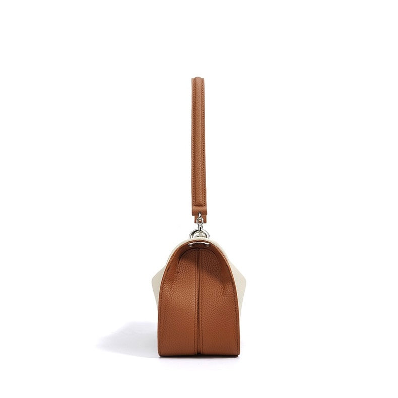 Women's Genuine Leather Minimalist Toast Crossbody Shoulder Bag
