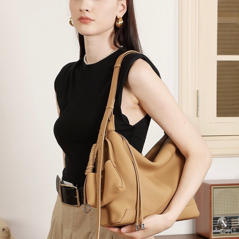 Women's Genuine Leather Large Capacity Commuter Tote Bag