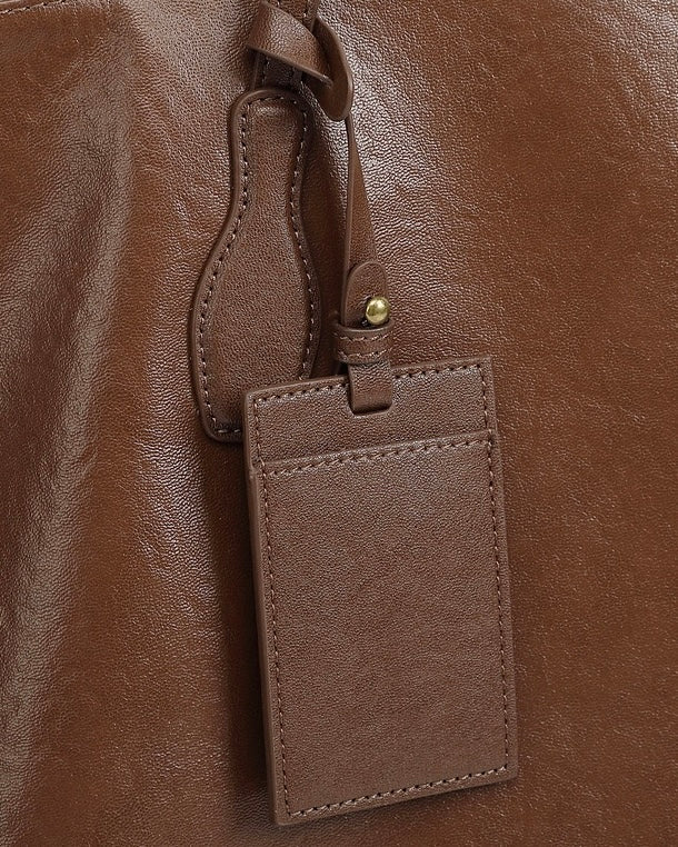 Women's Genuine Leather Extra Large Vintage Carryall Tote