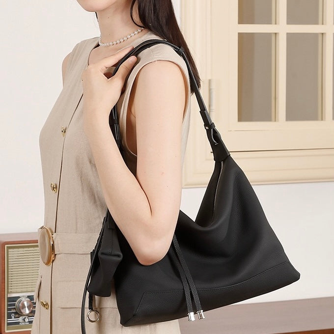 Women's Genuine Leather Large Capacity Commuter Tote Bag