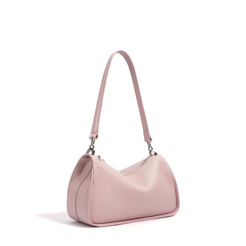Women's Genuine Leather Minimalist Toast Crossbody Shoulder Bag