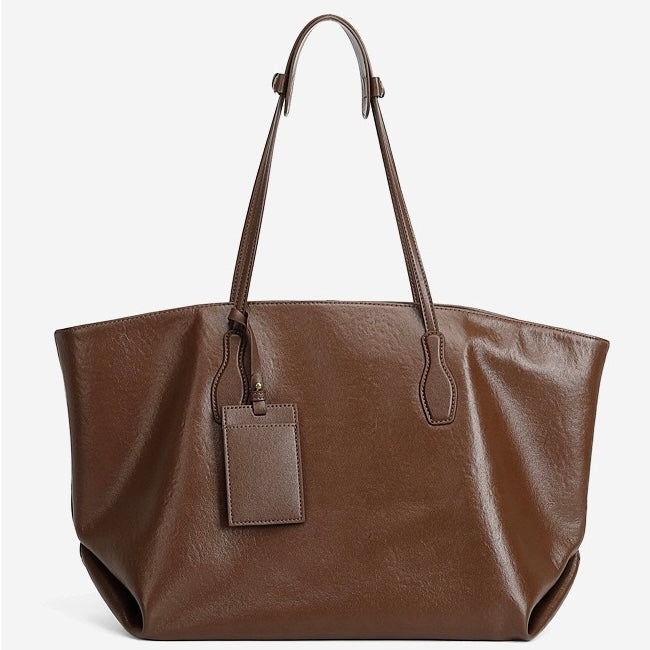 Women's Genuine Leather Extra Large Vintage Carryall Tote