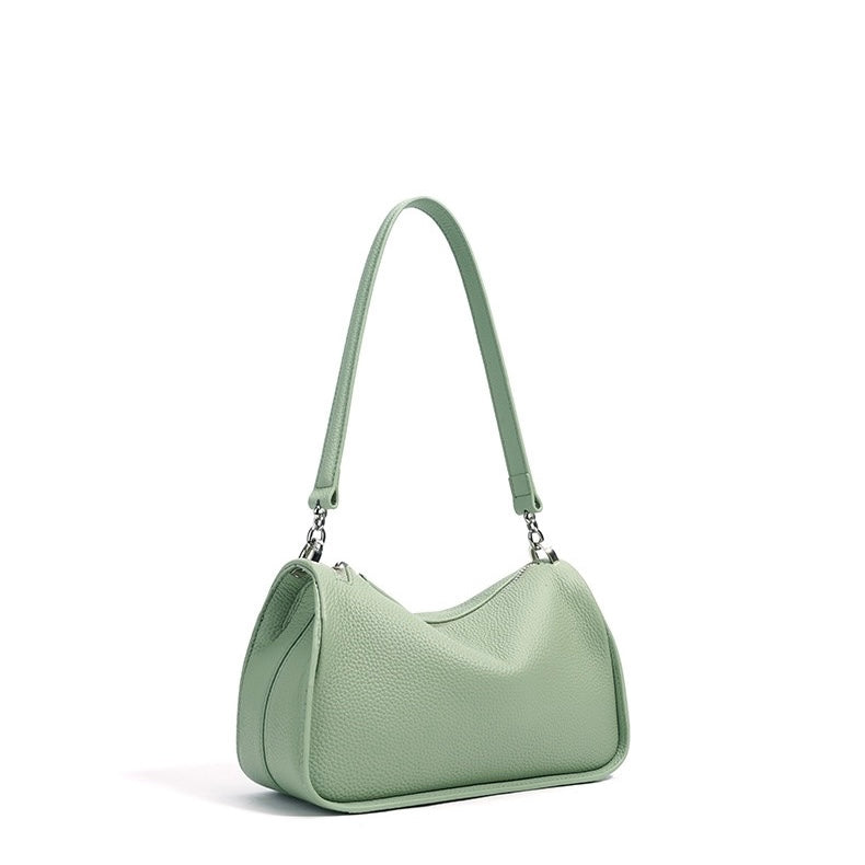 Women's Genuine Leather Minimalist Toast Crossbody Shoulder Bag