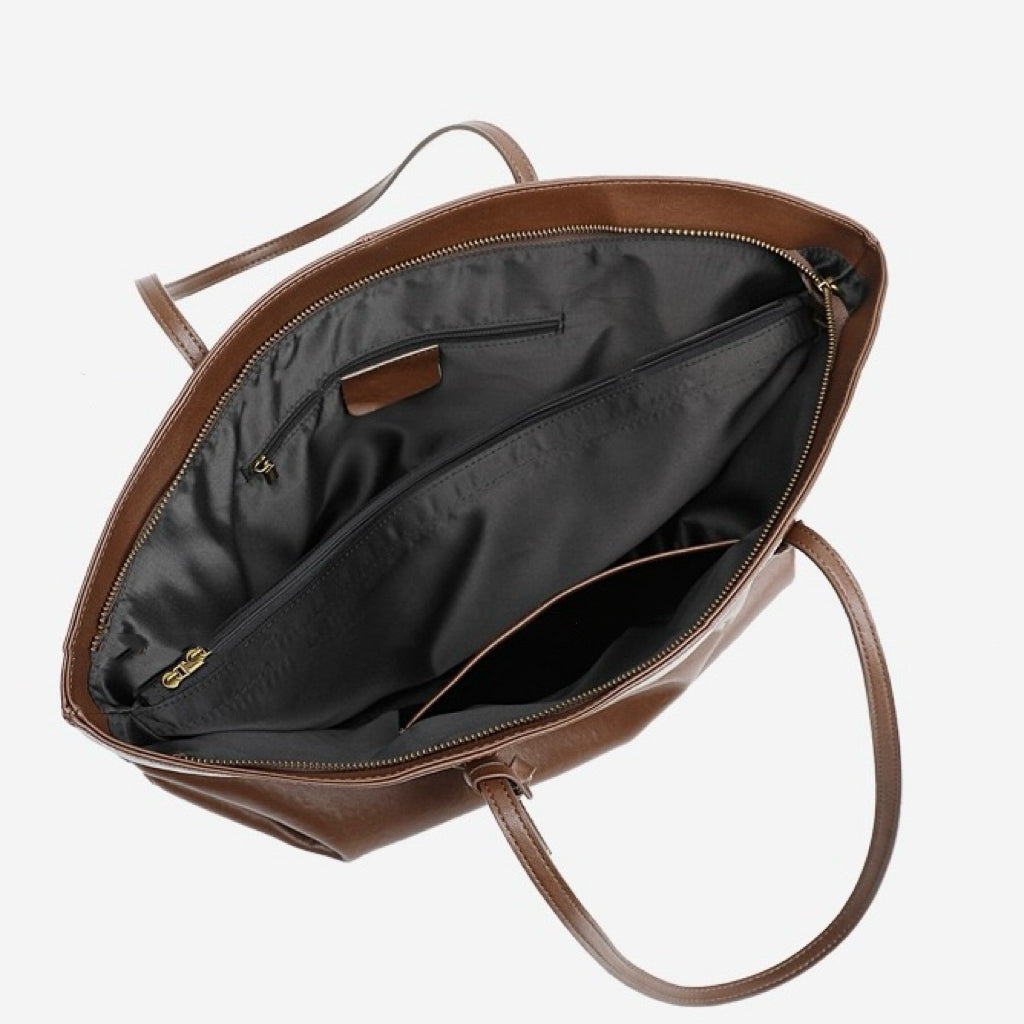 Women's Genuine Leather Extra Large Vintage Carryall Tote