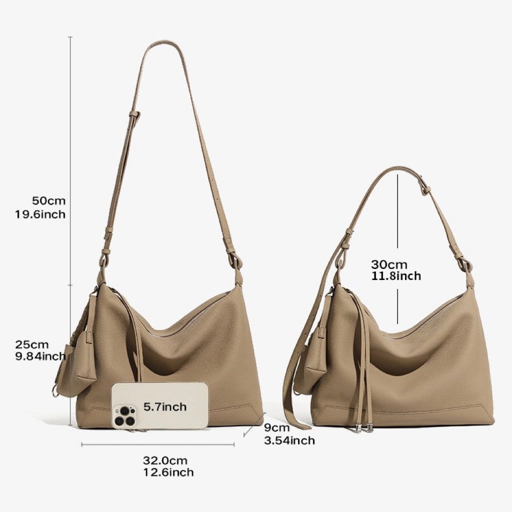 Women's Genuine Leather Large Capacity Commuter Tote Bag