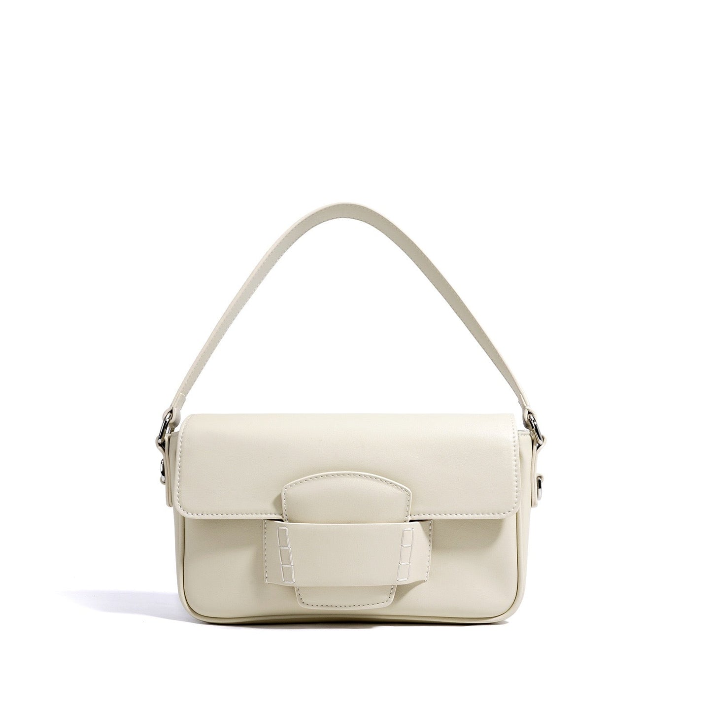 Women's Genuine Leather Small Square Flap Crossbody Bag