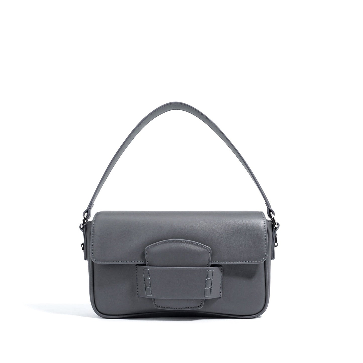 Women's Genuine Leather Small Square Flap Crossbody Bag