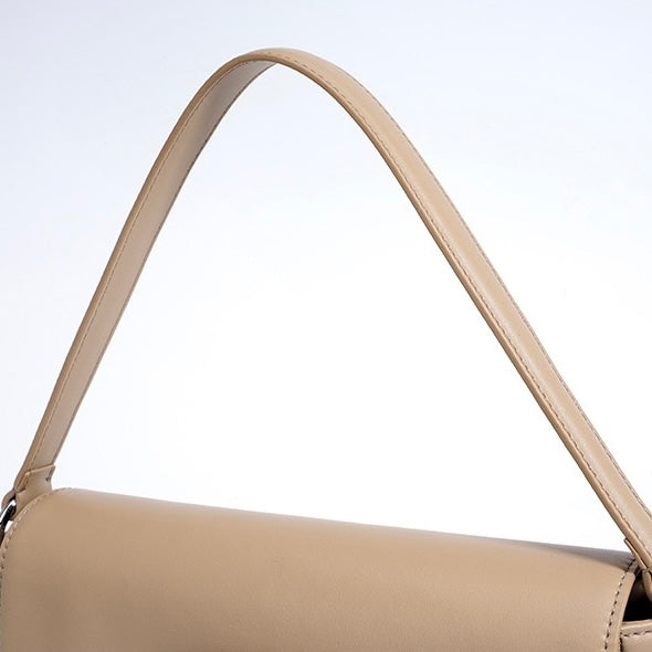 Women's Genuine Leather Small Square Flap Crossbody Bag
