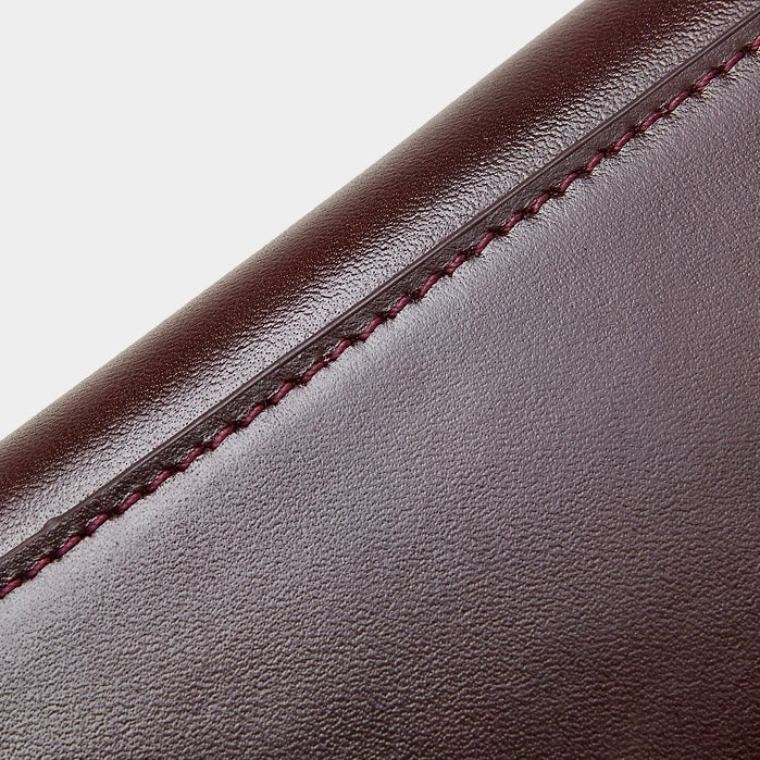 Women's Genuine Leather Hobo Shoulder Bag with Metal Detail