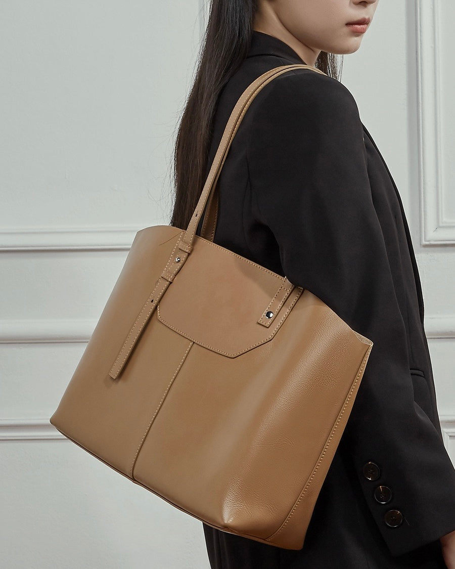 Women's Genuine Leather Large Everyday Shoulder Tote Bag