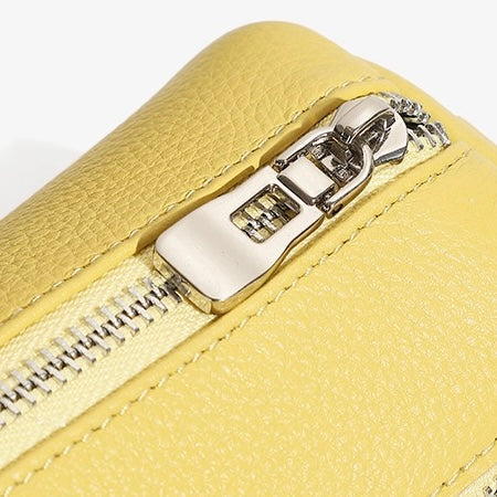 Women's Genuine Leather Soft Cylinder Clutch Bag