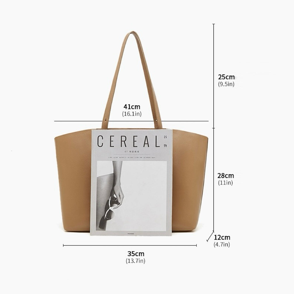 Women's Genuine Leather Large Everyday Shoulder Tote Bag