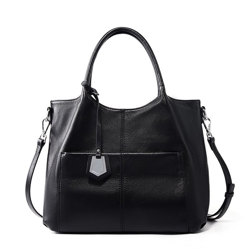 Women's Genuine Leather Large Capacity Tote Shoulder Bag