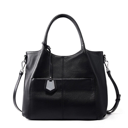 Women's Genuine Leather Large Capacity Tote Shoulder Bag