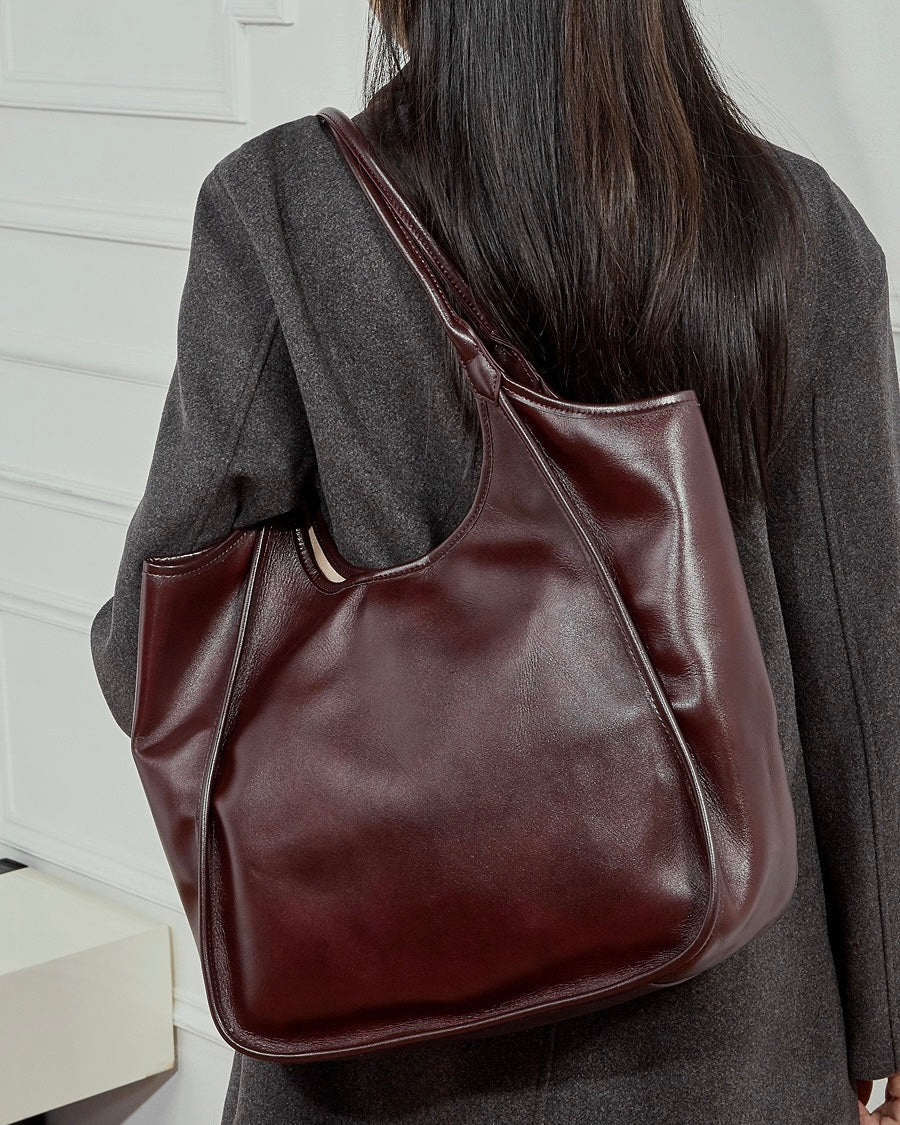 Women's Genuine Leather Extra Large Retro Tote Bag