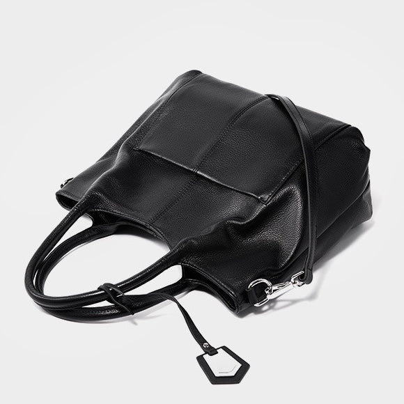 Women's Genuine Leather Large Capacity Tote Shoulder Bag