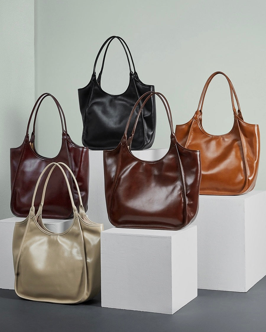 Women's Genuine Leather Extra Large Retro Tote Bag