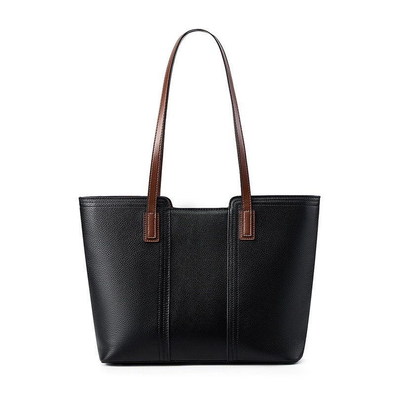 Women's Genuine Leather Large Capacity Tote Shoulder Bag