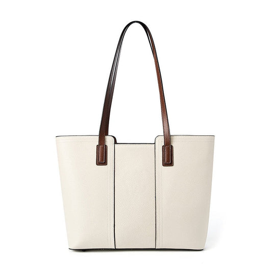 Women's Genuine Leather Large Capacity Tote Shoulder Bag