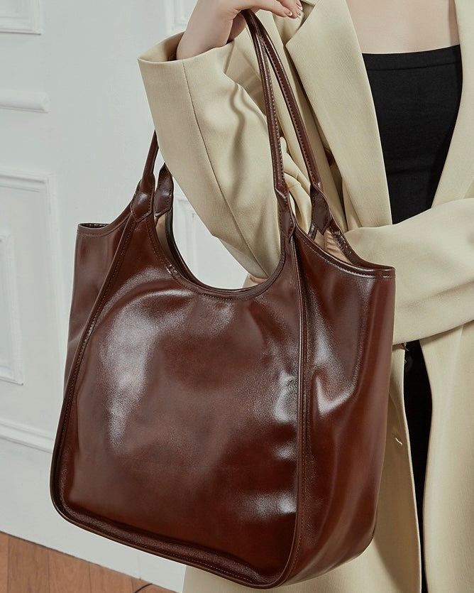Women's Genuine Leather Extra Large Retro Tote Bag