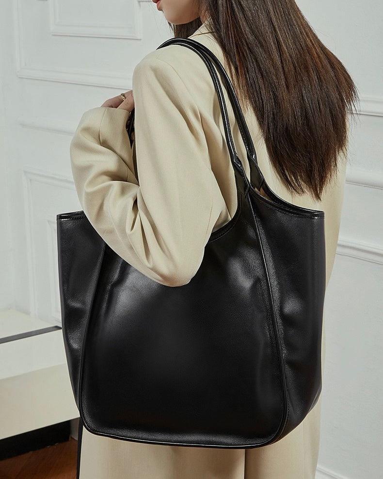Women's Genuine Leather Extra Large Retro Tote Bag