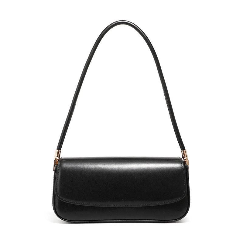 Women's Genuine Leather Minimalist Saddle Tote Bag
