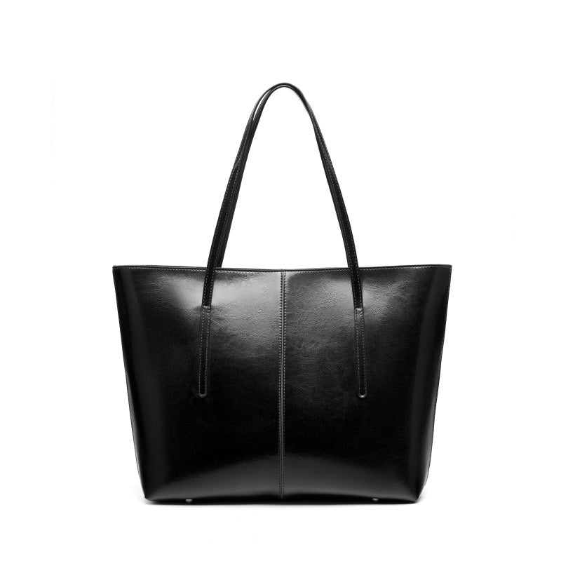 Women's Genuine Leather Large Tote Shoulder Bag