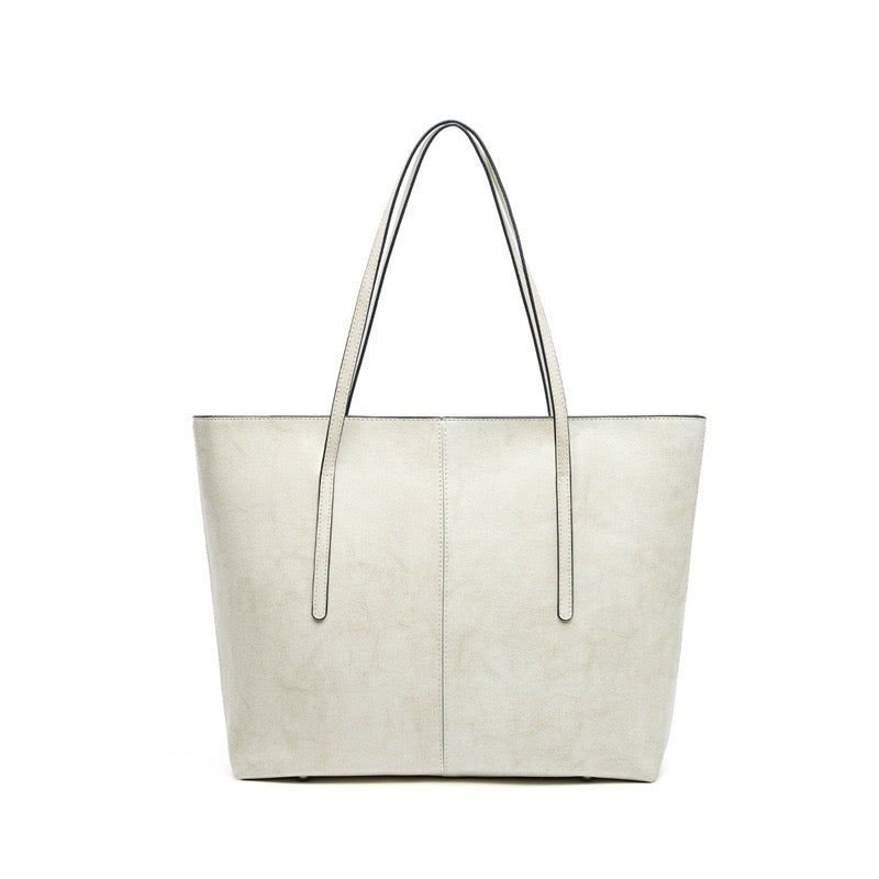 Women's Genuine Leather Large Tote Shoulder Bag