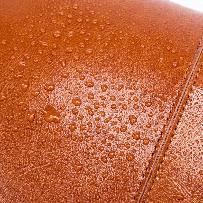 Women's Genuine Leather Large Tote Shoulder Bag