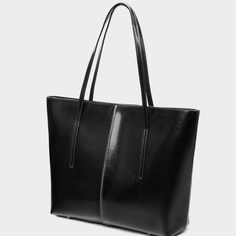 Women's Genuine Leather Large Tote Shoulder Bag
