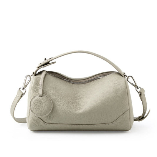 Women's Genuine Leather Small Boston Handbag