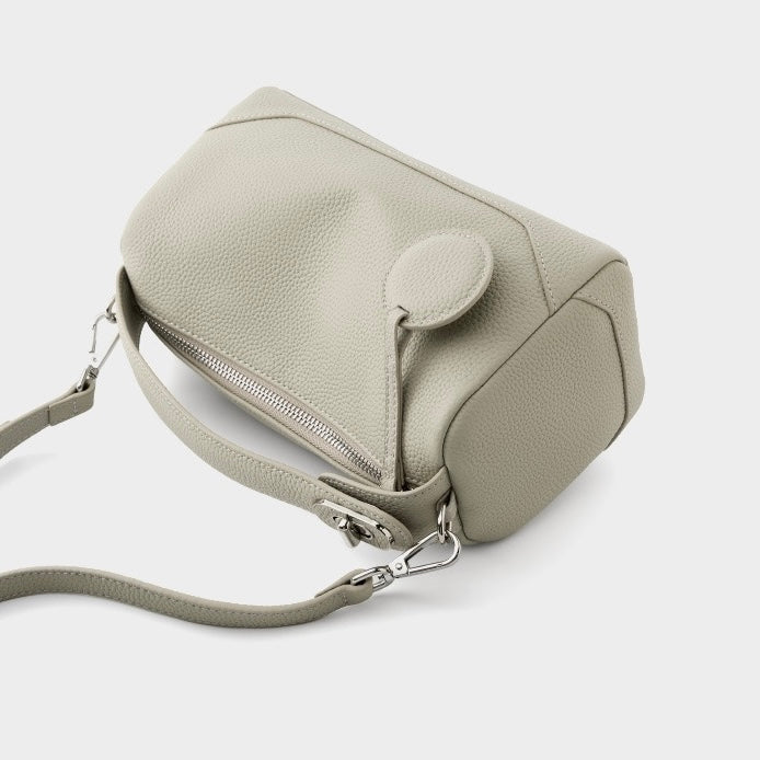 Women's Genuine Leather Small Boston Handbag